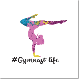 colorful gymnast life Posters and Art
